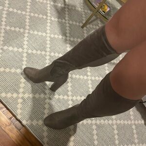 Sam Edelman Circus Grey suede knee high boots
